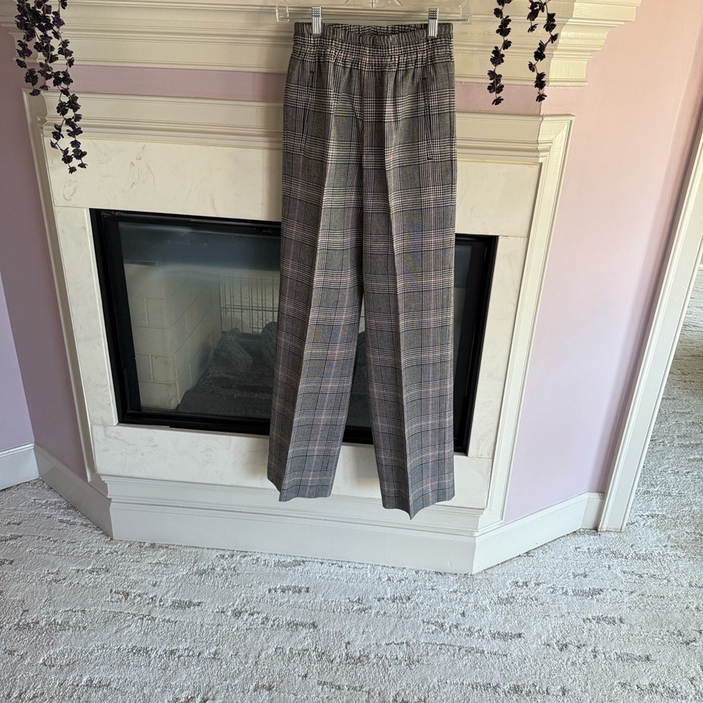 Golden Goose Women’s Gray Checkered Pants